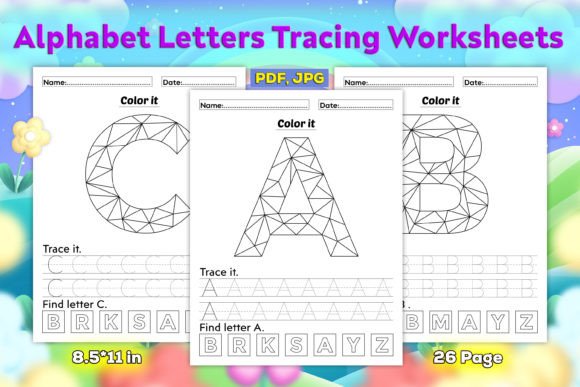 Alphabet Letter Tracing Worksheets for KDP Publishing Success