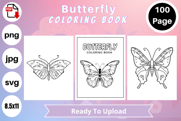 Explore a World of Butterflies with a Relaxing Coloring Book