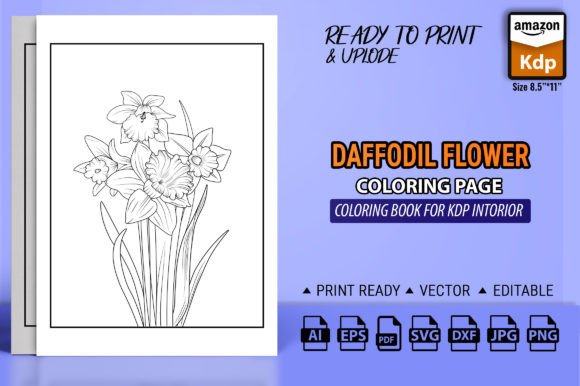 The Art of Calm: Exploring the World of Daffodil Flower Coloring Books for Adults