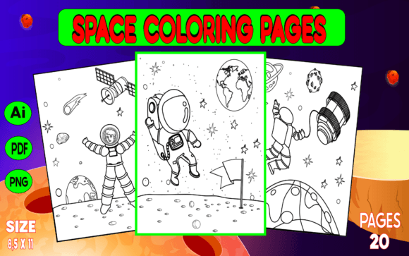 The Educational Value of Space Coloring Pages for Kids