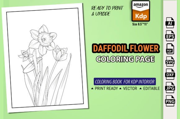 The Therapeutic and Creative Appeal of a Daffodil Flower Coloring Book