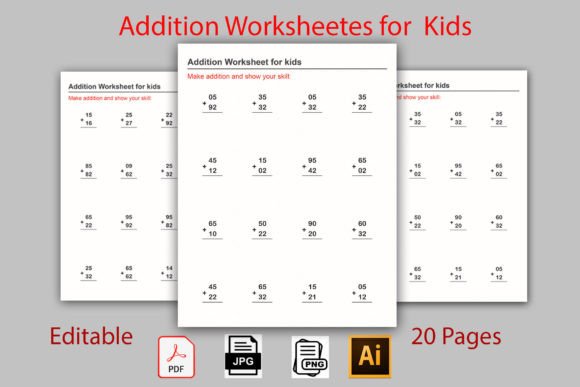 Two Digit Addition Worksheet Vol-1: A Practical Toolkit for Educators and Parents