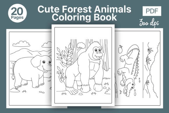 Unleash Creativity with Forest Jungle Animals Coloring Pages