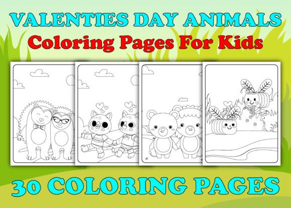 Unlock Creativity and Fun with Valentine’s Day Animal Coloring Page V-4