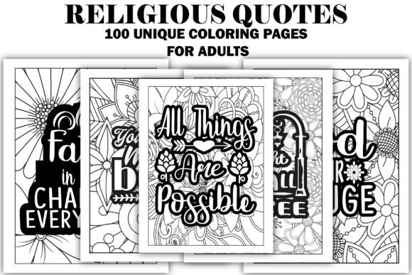 Unlocking Creativity with Religious Quotes Coloring Book Interior