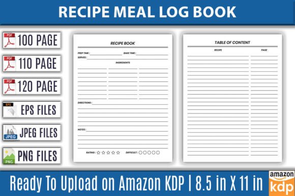 Why a Professional Recipe Meal Planner Log Book KDP Interior Saves Time and Elevates Your Project
